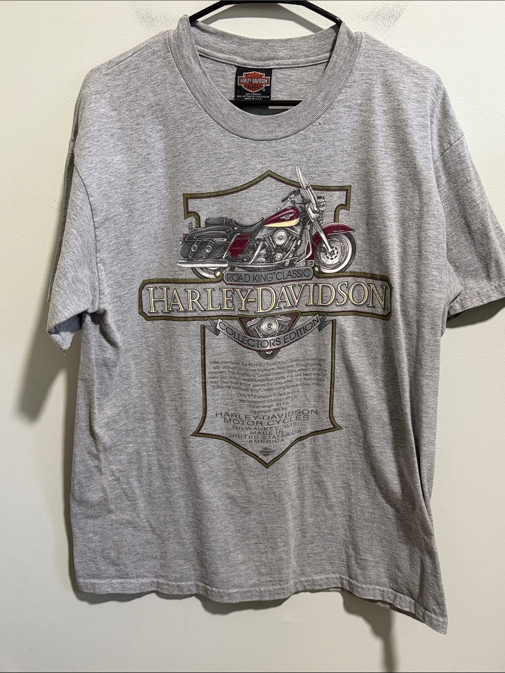 Vintage Harley Davidson Tee Collectors Edition Size Large